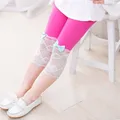 Mädchen Leggings Sommer dünne Kinder hosen Baby Mädchen Spitze kurze Hosen 2-8 Jahre Kinder Kleidung