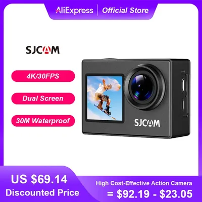 Sjcam sj4000 Dual Screen 4k Action Kamera 30m wasserdicht 2,4g WiFi Anti-Shake Sport Action Kameras Motorrad Fahrrad helm