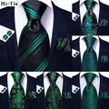 Herren Teal Grün Tie Floral Paisley Silk Hochzeit Krawatte Tasche Platz Set Party Business Fashion