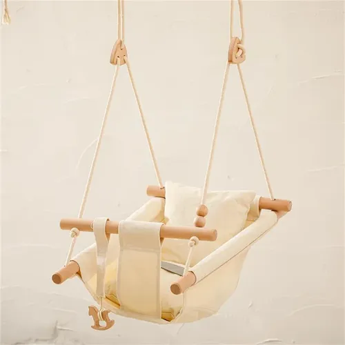 Baby Türsteher Schaukel Liegestuhl Baumwolle hängen Holz Kinder Baby Rocker Spielzeug Sicherheit