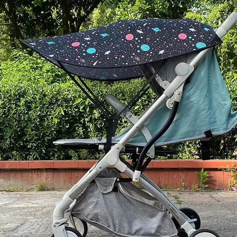 Kinderwagen Sonnenschutz Abdeckung universelle verlängerte Sonnenschutz Kinderwagen Schatten Regenschirm UV-Schutz Baldachin Kinderwagen Zubehör