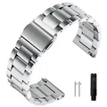 22mm Edelstahl armband für Samsung Galaxy Uhr 46mm/3/Getriebe s3/huawei Uhr gt 4 46mm 2 3pro