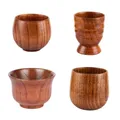 Tasses en bois massif tasses ventre tasse à thé tasse à saké en bois vaisselle matériau en bois