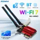 FENVI-Adaptateur réseau sans fil Wifi 7 BE200 PCIE pour Bluetooth 5.4 Leicrer and 2.4G/5G/6GHz