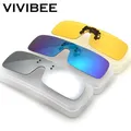 VIVIBEE-Lunettes de soleil polarisées à clipser pour hommes et femmes lunettes de conduite de nuit