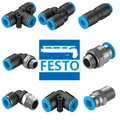 10 pièces QS-1 de raccord d'air FESTO/8-1/4-1/2-3/8-3/4-4-6-8-10-12-16 QST-G