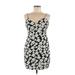 Wild Fable Casual Dress - Mini: Black Floral Motif Dresses - Women's Size Medium