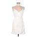 Lavender Brown Cocktail Dress: White Dresses - Women's Size Medium
