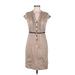 H&M Casual Dress: Tan Dresses - Women's Size 8