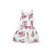 Beautees Special Occasion Dress: White Floral Motif Skirts & Dresses - Kids Girl's Size 6