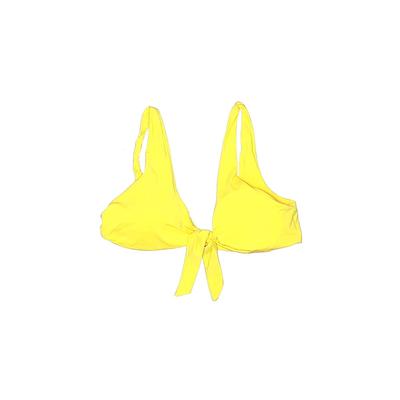 Vestidos Swimsuit Top Yellow Solid Swimwear - Women's Size X-Large