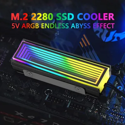 Jumpeak 5V ARGB Sync Computer 2280 SSD M2 Radiator PC RGB M.2 Hard Disk Nvme Cooler Heatsink Endless