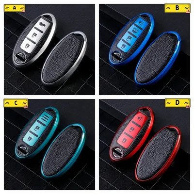 TPU Leather Car Key Case Cover for Nissan Leaf Micra Qashqai J11 J10 X Trail T32 Versa Note Patrol