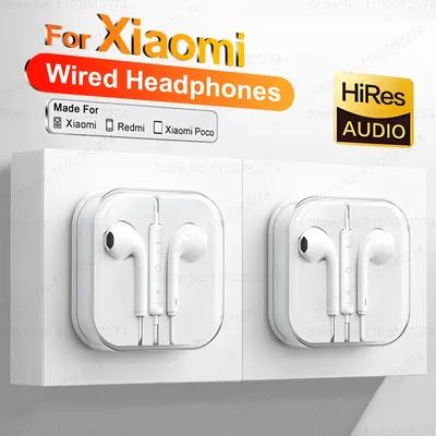 Luxury Type C Wired Headphone For Xiaomi Mi 13 12 11 Pro Ultra 3.5MM Earphone For Redmi Note 12