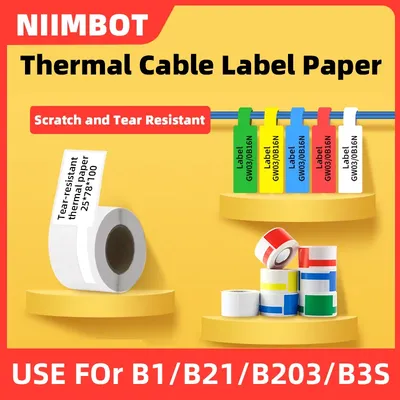 Niimbot Mini Smart Portable Printer Thermal Wire Cable Sticker Self Adhesive Waterproof