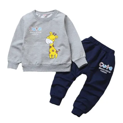 New Spring Autumn Baby Girl Clothes Children Casual T-Shirt Pants 2Pcs/Sets Toddler Costume Kids