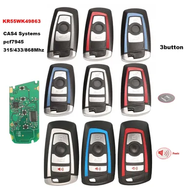 jingyuqin CAS4 868/315/433mhz Car Remote Smart Key For BMW 1 3 5 7 Series CAS4 System Auto Vehichle