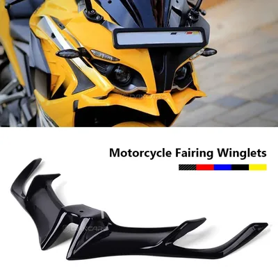 For BAJAJ Pulsar RS 200 RS200 LOGO ABS Front Fairing Winglets Aerodynamic Protection Guard Cover