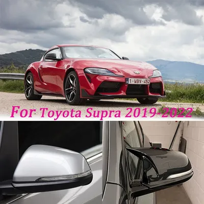 For Toyota GR Supra A90 2019-2022 Real Carbon Fiber Exterior Details Rearview Mirror Protective