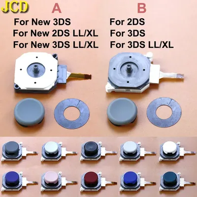 JCD For 3DS 3DSXL 3DSLL Analog Controller Dust Ring PAD Rocker Stick Cap Button 3D Thumbstick