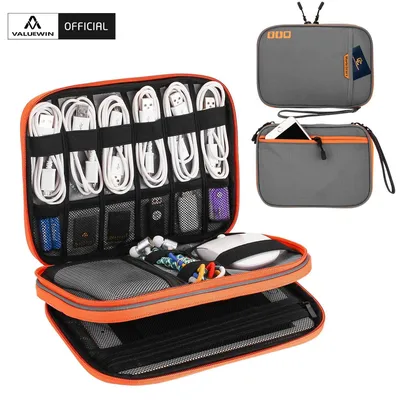 Electronic Accessories Storage Bag Travel Case,Cable Organizer Bag Gadget Carry Bag For Cables,Power,USB Flash Drive, Charger