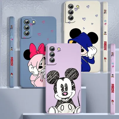 Disney Mickey Mouse For Samsung Galaxy S24 S23 S22 S21 S20 FE S10 Note 20 10 Ultra Lite Plus Liquid