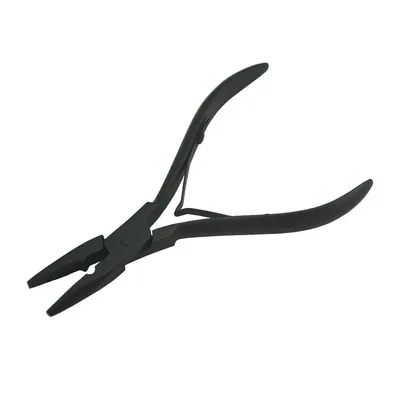 1 PC 5 inch Silver Stainless Steel Clamp Hair Extension Plier with hole Keratin Hair Extensions Ring