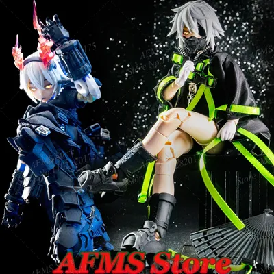 1/12 Scale Collectible Figure Jacket Fanblade Boot Mask Electronic Hunting Clothes Set Fit 6"Anime Mobile Suit Girl Soldier Body