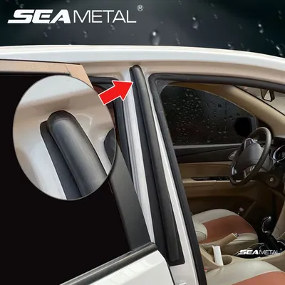 SEAMETAL Car B Pillar Seal Strip Rubber Car Door Middle Column Weather Strip Waterproof Dustproof