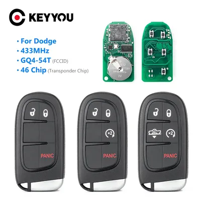 KEYYOU For Dodge Remote Car Key GQ4-54T Ram 1500 2500 3500 2013 2014 2015 2016 2017 Car Remote Key