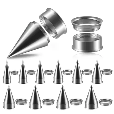 3PCS Unisex 2 in 1 Ear Taper Surgical Steel Screw Fit Interchangeable Ear Tunnel Stretcher Expander