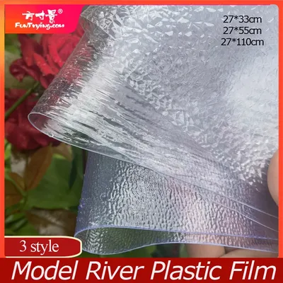 Transparent Pvc Sheet Model Water Surface Pattern Paper for Model River making Bendable Decorated