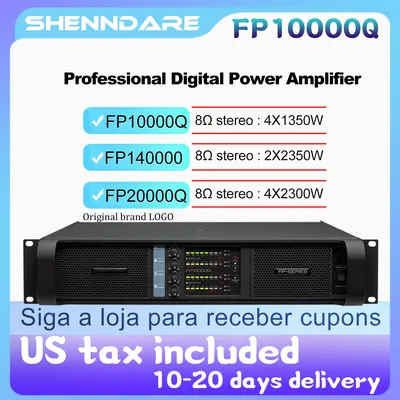 FP10000Q/FP20000Q Audio Power Amplifier 4 Channels 4x1350W 10000 Watts Live Show Professional Disco Dj Audio Speakers Subwoofers