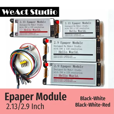 WeAct 2.9'' 2.13" 2.9 2.13 Inch Epaper Module E-paper E-Ink EInk Display Screen SPI Black-White