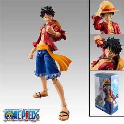 18cm Anime One Piece BJD Joints Moveable Monkey D. Luffy PVC Action Figure Collection Model Toys
