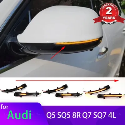 Dynamic Turn Signal LED Side Mirror Indicator Blinker Sequential Light for Audi Q5 SQ5 8R 2008-17,