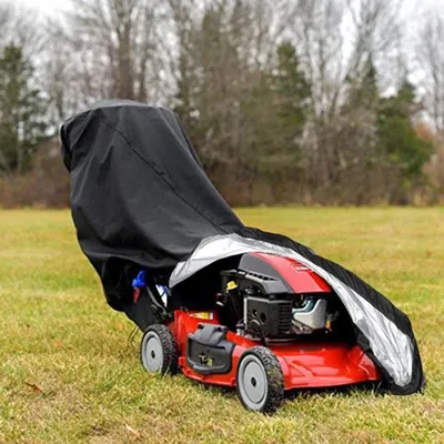 210D Outdoor Lawn Mower Cover Polyester Oxford Cloth Waterproof UV Protection Universal With