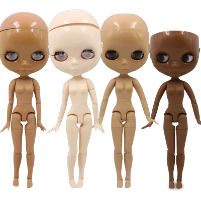 DBS blyth doll joint body bjd toy without makeup shiny face for cutom doll DIY anime girls
