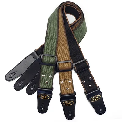 Adjustable Pure Cotton Guitar Strap for Acoustic Electric Bass Guitar Musical Accessories Colors