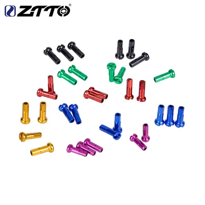 ZTTO 100PCS Bicycle Spoke Nipples 2.0*14mm High Strength Aluminum Alloy Cycling Bike Multiple Color