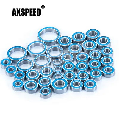 AXSPEED 39Pcs Wheel Hub Axle Blue Sealed Bearing Kit for TRX-4 TRX4 Bronco 1/10 RC Crawler Car Parts