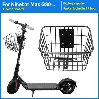 Stainless Head Handle Basket for Xiaomi M365 Pro for Ninebot Max G30 F20 Electric Scooter Carryings