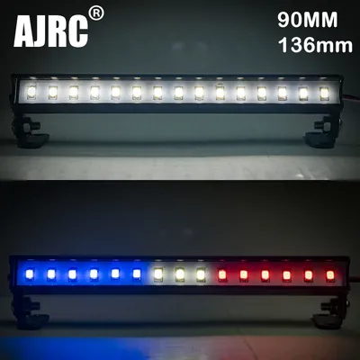 For Trax Trx-4 Scx10 Ii Axial 91-136mm White Red Blue Metal Top Row Light Ch3 Control Light 1/10