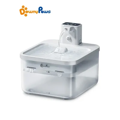 DownyPaws 2.5L Wireless Cat Water Fountain Battery Operated Automatic Pet Water Fountain with Motion