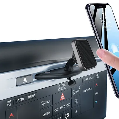 Magnetic CD Phone Car Mount for Car CD Player, CD Slot Car Phone Mount Holder with Built-in 6 Strong Magnets for iPhone Samsung