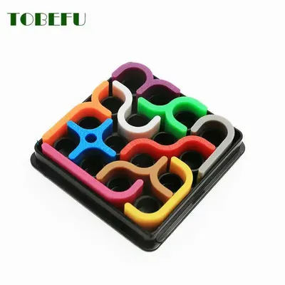 Creative 3D Intelligence Puzzle Crazy Curve Sudoku Puzzle Games Geometric Line Matrix Puzzle Toys