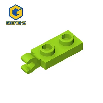 Gobricks 10PCS Bricks PLATE 2X1 W/HOLDER VERTICAL Compatible with 63868 children's toys Assembles