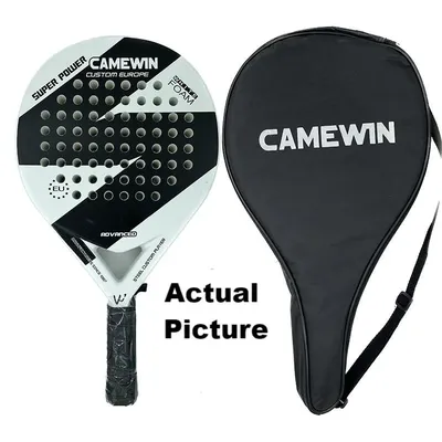 Kaiwei Blue and White Beach Appearance Beautiful Sports Board Tennis Racquet 50% Carbon Manufacturer