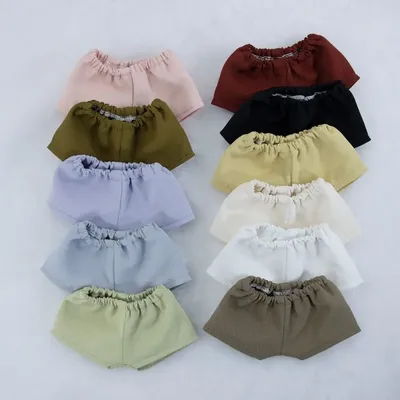 20CM Doll Pants Cotton Candy Color Shorts Elastic Waist Trousers For Idol Dolls Accessories Plush