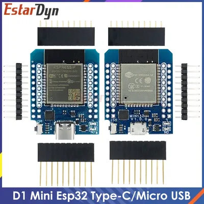 D1 Mini ESP32 ESP-32 WiFi+Bluetooth Internet of Things Development Board based ESP8266 Fully